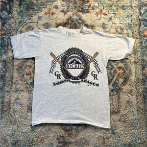 Vintage MLB Colorado Rockies Baseball T-shirt Large